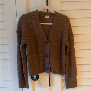 Abercrombie & Fitch Chocolate Knit Cardigan